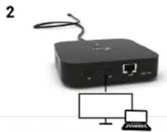i-TEC C31DUALDPDOCKPD - CONNESSIONE DI UN MONITOR DISPLAYPORT - 2