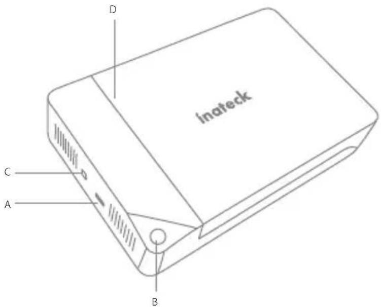 Inateck FE3002 - Product schematic - 1