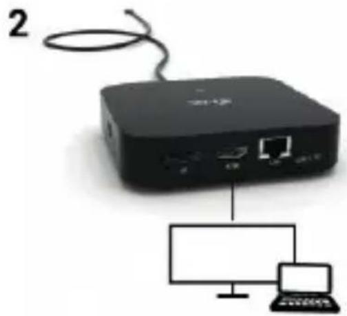 i-TEC C31HDMIDPDOCKPD65 - CONNECTING THE HDMI / DISPLAYPORT MONITOR - 2