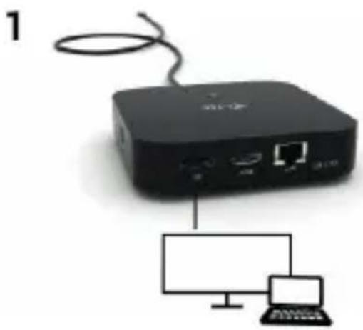 i-TEC C31HDMIDPDOCKPD65 - MONITORIAUS SU DISPLAYPORT, HDMI SASAJA PRIJUNGIMAS - 1