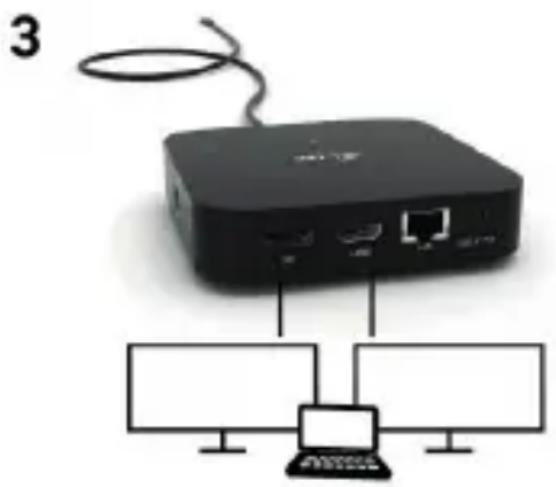 i-TEC C31HDMIDPDOCKPD65 - CONEXIÓN DE LA PANTALLA EXTERNA CON HDMI, DISPLAYPORT - 3