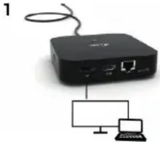 i-TEC C31HDMIDPDOCKPD65 - CONNECTING THE HDMI / DISPLAYPORT MONITOR - 1