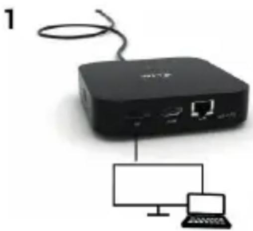i-TEC C31HDMIDPDOCKPD65 - CONNESSIONE DI UN MONITOR HDMI, DISPLAYPORT - 1