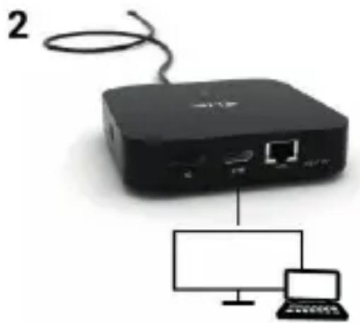 i-TEC C31HDMIDPDOCKPD65 - ANSCHLUSS EINES HDMI, DISPLAYPORT-BILDSCHIRMS - 2