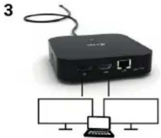 i-TEC C31HDMIDPDOCKPD65 - PODŁĄCZENIE MONITORA Z INTERFEJSEM HDMI, DISPLAYPORT - 3