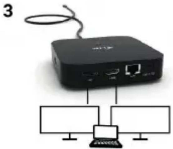 i-TEC C31HDMIDPDOCKPD65 - CONNESSIONE DI UN MONITOR HDMI, DISPLAYPORT - 2
