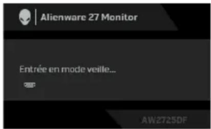 ALIENWARE AW2725DF - Messages d'avertissement OSD - 10