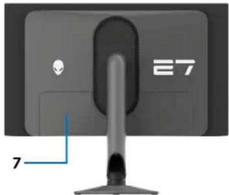 ALIENWARE AW2725DF - Vue arrière - 3