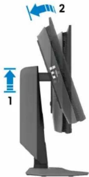ALIENWARE AW2725DF - Réglage du pivot - 1