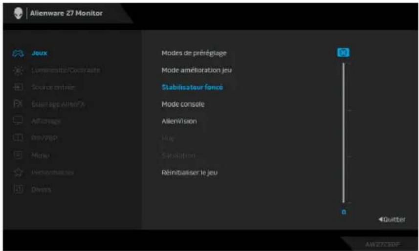 ALIENWARE AW2725DF - Stabilisateur foncé - 1