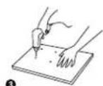 Renkforce RF-CAP-800 - a) Mounting the ceiling bracket - 3