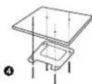 Renkforce RF-CAP-800 - a) Mounting the ceiling bracket - 4