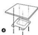 Renkforce RF-CAP-800 - a) Montage du support de fixation au plafond - 4