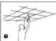 Renkforce RF-CAP-800 - a) Mounting the ceiling bracket - 1