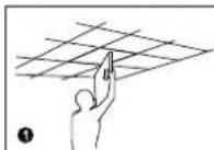 Renkforce RF-CAP-600 - a) Montage van de plafondhouder - 1