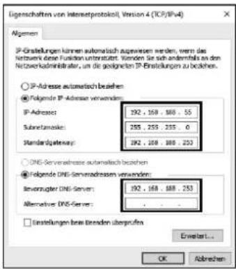 Renkforce RF-CAP-600 - b) Vorbereitung der Konfiguration mit Windows 10 ^® - 2