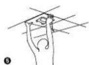 Renkforce RF-CAP-600 - a) Mounting the ceiling bracket - 5