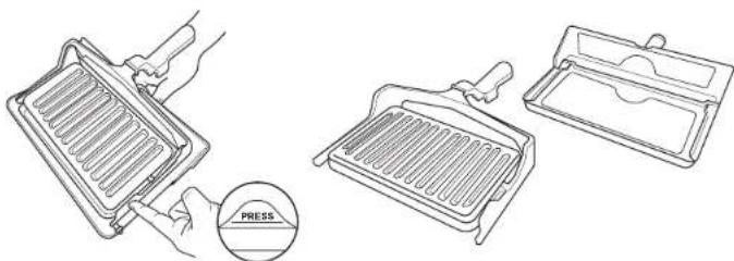 NINJA Foodi ST202EU - Konvertere paninipressen til en stekebrett - 1