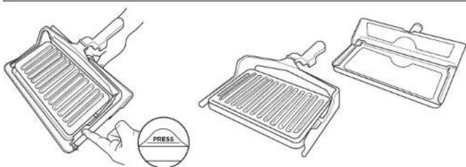NINJA Foodi ST202EU - Paninlpurlstimen muuttaminen palstoalustaksi - 1