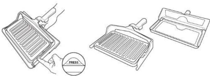 NINJA Foodi ST202EU - De Panini pers ombouwen tot een bakplaat - 1