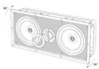 Sonus Faber Palladio PC-582 - ORIENTATION DU LOGO (MODELES PL-563 et PC-563P UNIQUEMENT) - 3