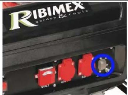 RIBIMEX PRGE5500 - Important! Le groupe électrogène est équipé d'une coupure de surcharge. - 1