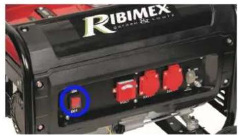 RIBIMEX PRGE5500 - Démarrage du moteur avec le démarreur inverseur : - 2