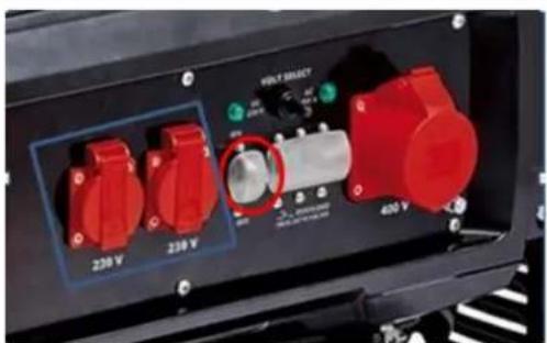 RIBIMEX PRGE5500 - Important! The generator comes with an overload cut-off. - 2