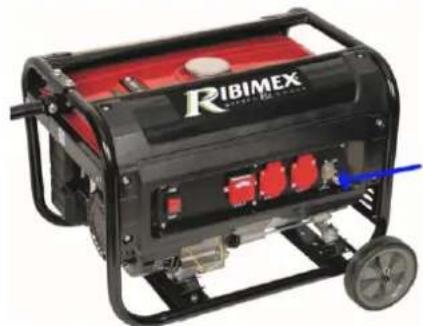 RIBIMEX PRGE5500 - 4.3- Starting the generator - 2