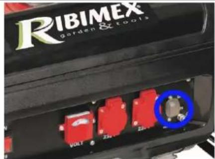 RIBIMEX PRGE5500 - Importante! Il generatoreiene fornito con un interrottore di sovraccarico. - 1