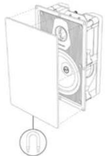 Sonus Faber Palladio PC-563P - APPLICER LA GRILLE MAGNETIQUE. - 2