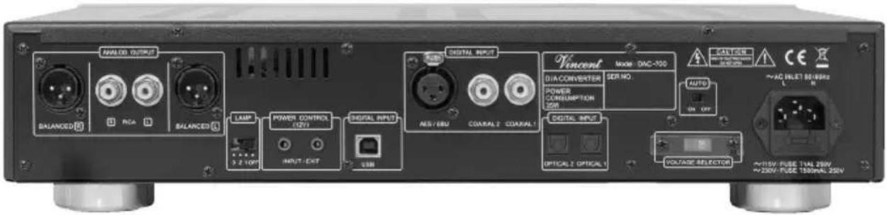 VINCENT DAC-700 - RACCORDEMENT AUX AMPLIFICATEURS, RECEPTEURS OU PREAMPLIFICATEURS - 1