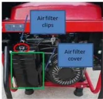 RIBIMEX PRGE2800 - 6.1.1- Air filter - 1