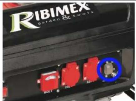 RIBIMEX PRGE2800 - Importante! Il generatore viene fornito con un interruttore di sovraccarico. - 1