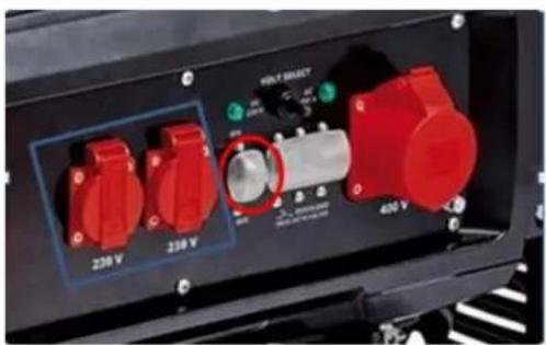 RIBIMEX PRGE2800 - Important! The generator comes with an overload cut-off. - 2