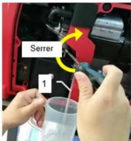 RIBIMEX PRGES2000I - 6.3.3- Drainer à nouveau le carburant du carburateur (Fig. 28) - 2