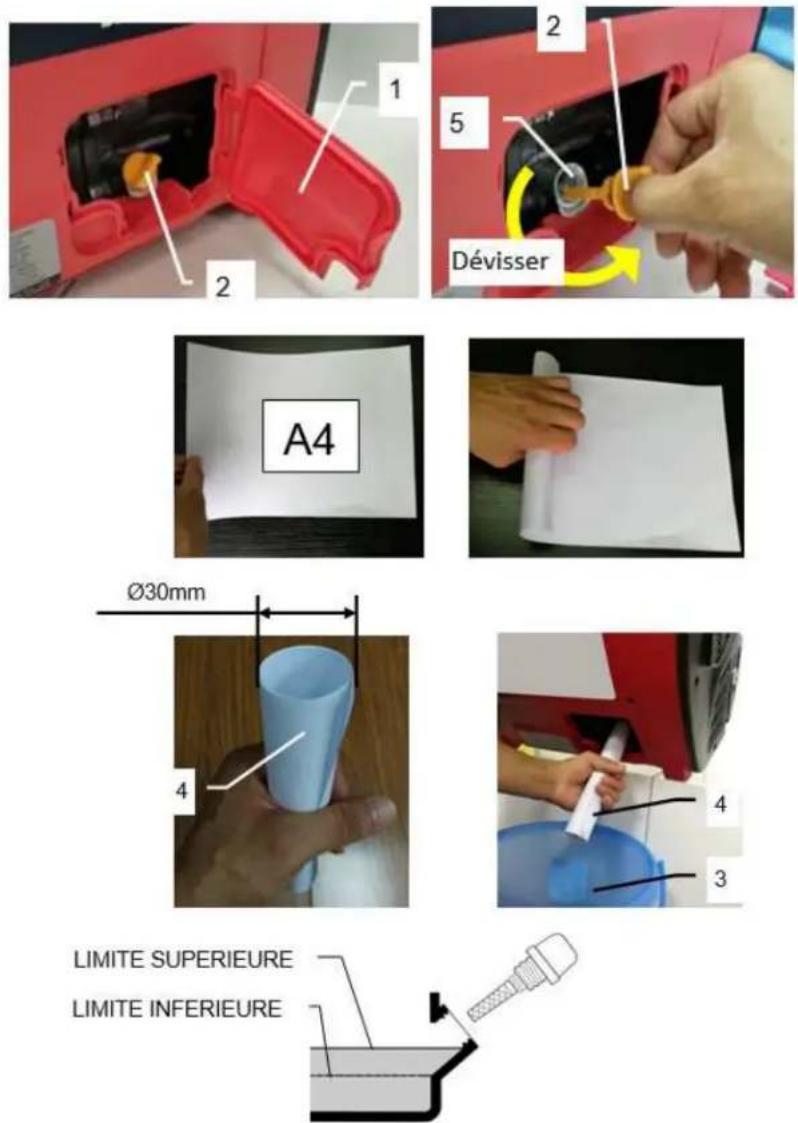 RIBIMEX PRGES2000I - 6.2.1- Changement de l'huile moteur (Fig. 21) - 1