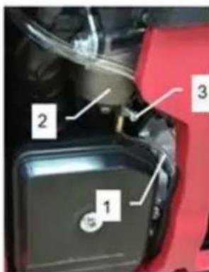 RIBIMEX PRGES2000I - 6.3.3- Svuotare nuovamente il carburante del carburatore (Fig. 28) - 1