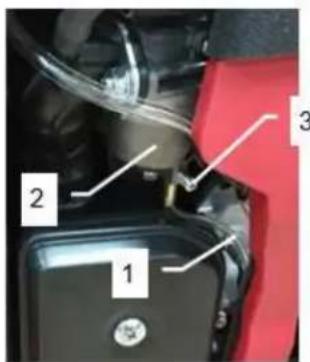 RIBIMEX PRGES2000I - 6.3.1- Drainer le carburant du carburateur (Fig. 26) - 2