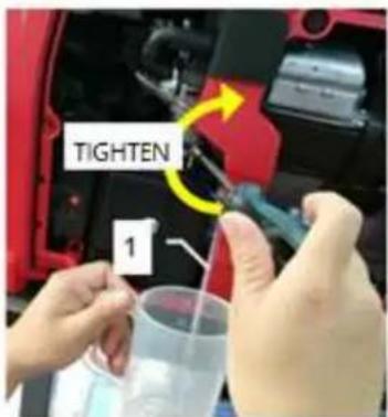 RIBIMEX PRGES2000I - 6.3.3- Drain the carburettor fuel again (Fig. 28) - 2