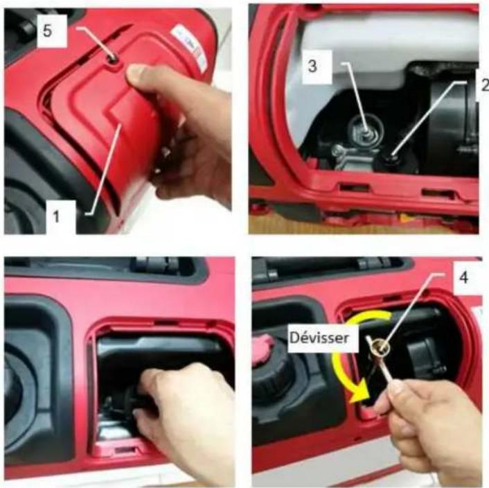 RIBIMEX PRGES2000I - 6.2.3- Maintenance de la bougie (Fig. 23) - 1