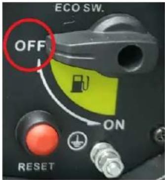RIBIMEX PRGES2000I - 4.4- Stopping the engine - 1