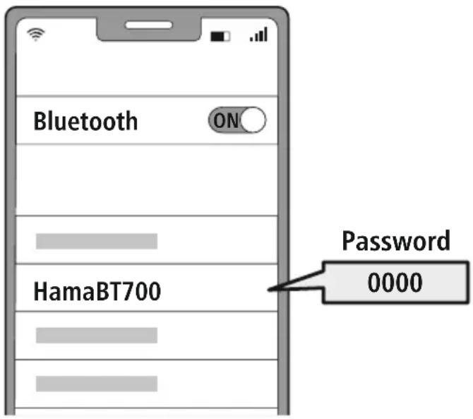 HAMA BT700 - Searchusing your device for the headphones (only required on the first connection) - 1