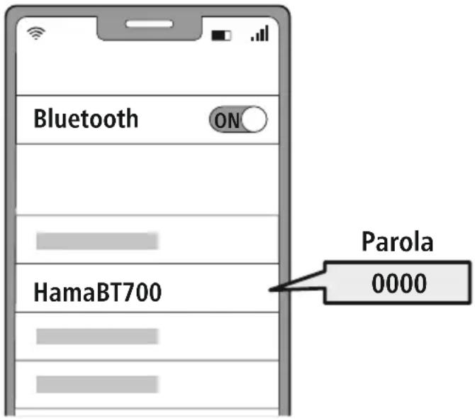 HAMA BT700 - Căutarea căștilor prin intermediul terminalului (necesară numai la prima conectare) - 1
