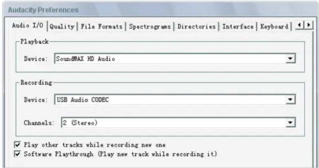 Krüger&Matz TT-602 - Ustawianie komputera do pracy z programem Audacity - 2