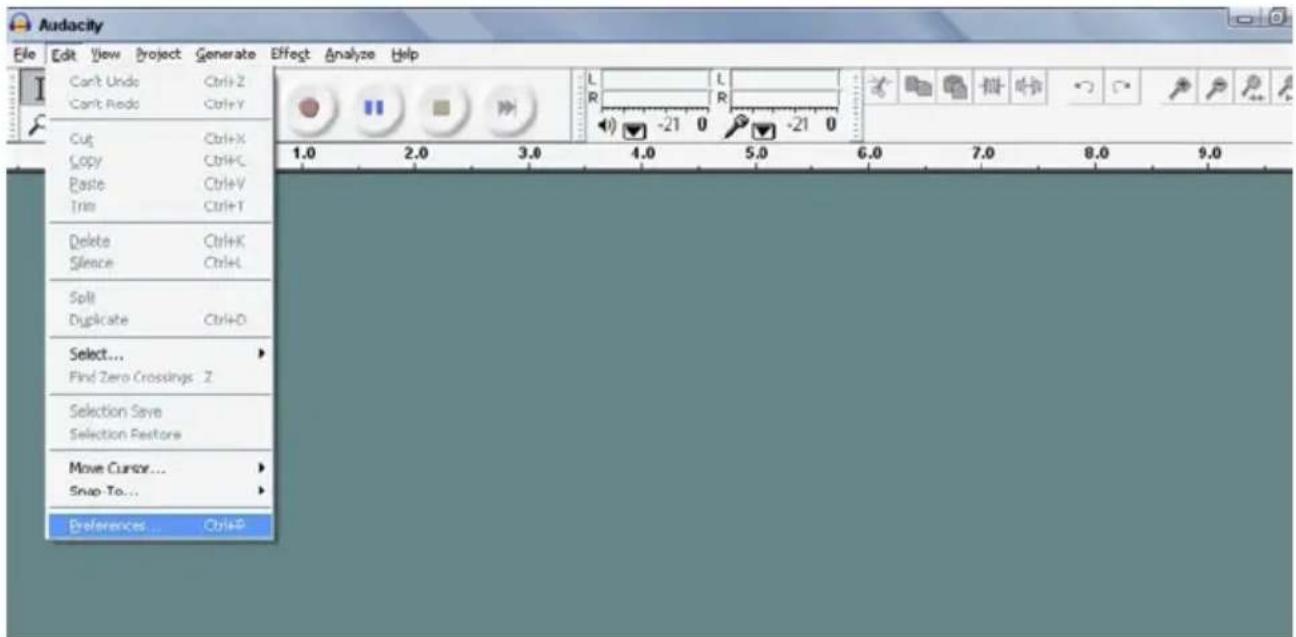 Krüger&Matz TT-602 - Computerinstellingen voor Audacity - 1