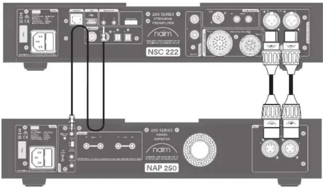 NAIM NSC 222 - De NSC 222 aansluiten op de NAP 250 eindversterker - 1