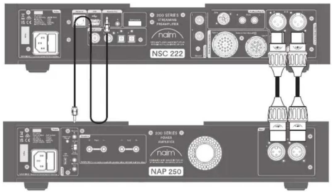 NAIM NSC 222 - Подключение NSC 222 к усилителю мощности NAP 250 - 1