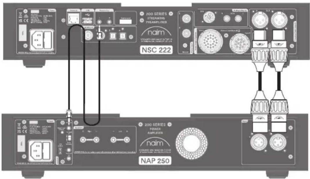 NAIM NSC 222 - Connecting your NSC 222 to the NAP 250 power amp - 1