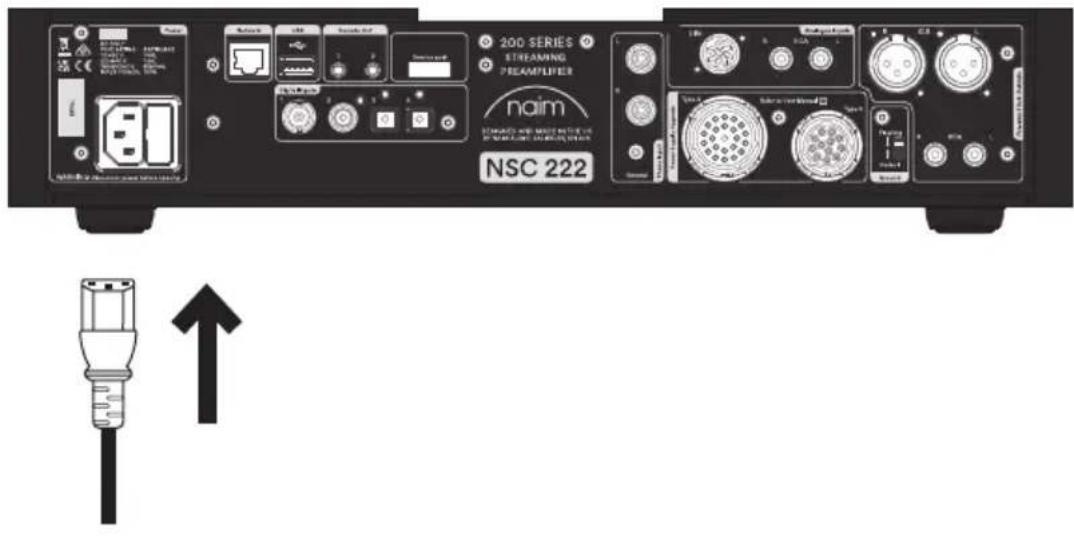 NAIM NSC 222 - Powering up - 2